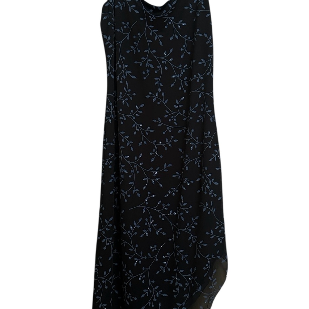 Dress Asymmetrical Mesh Floral Glitter Whimsigoth 90s Grunge Fairy